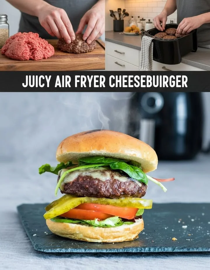 A delicious simple burger with fresh ingredients ready to be enjoyed