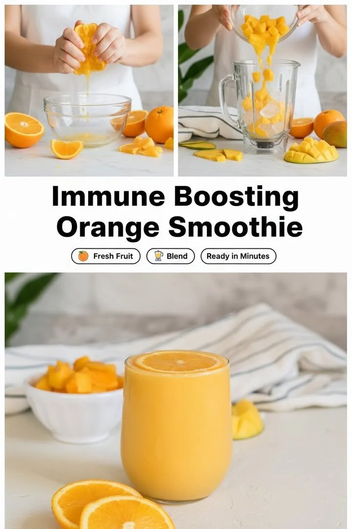 Delicious tropical smoothie with fresh fruits and greens