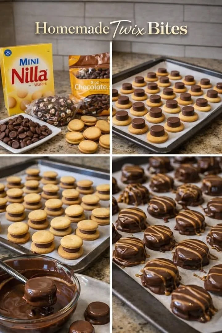 Delicious Twix Bites candy - a bite-sized treat with caramel and cookie.